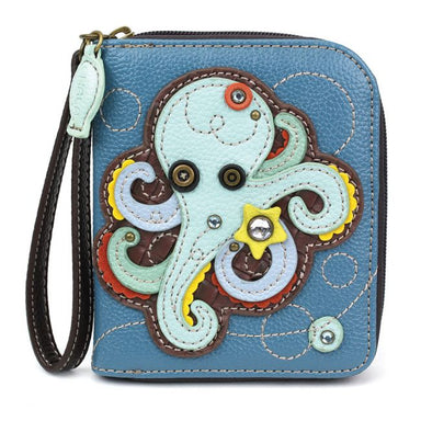 Octopus Collectable Zip Around Wallet - Coco and lulu boutique