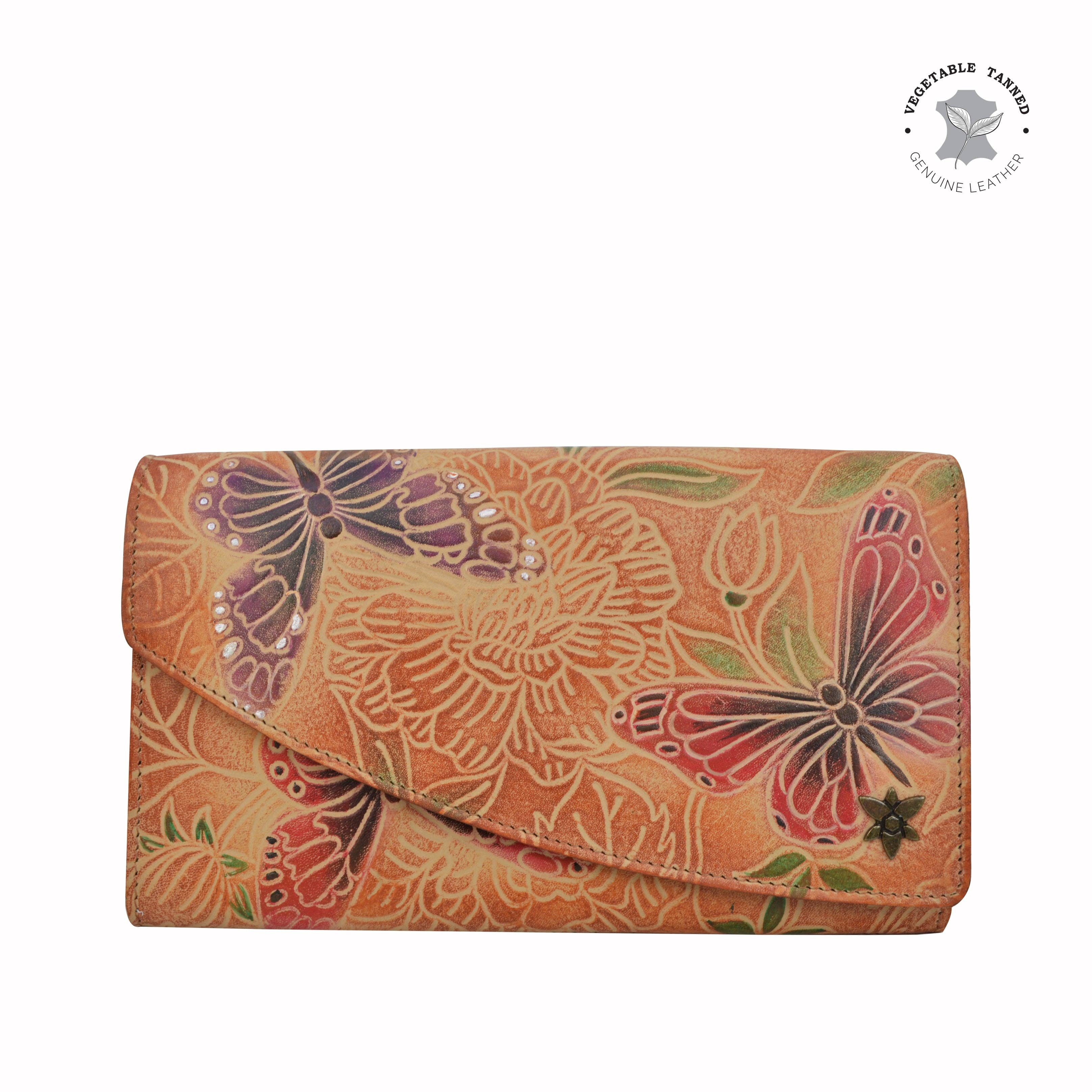 Butterfly Hand Painted Wallet - Coco and lulu boutique