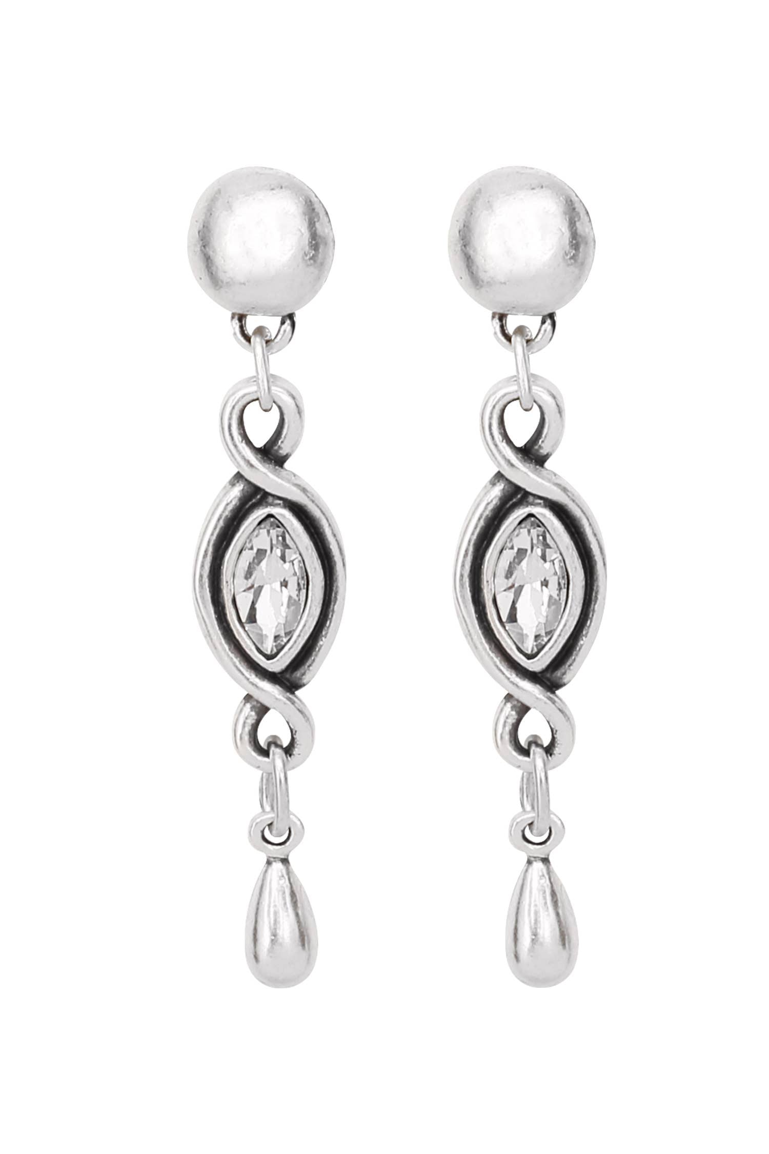 Elsa Handmade Pewter Earrings - Coco and lulu boutique