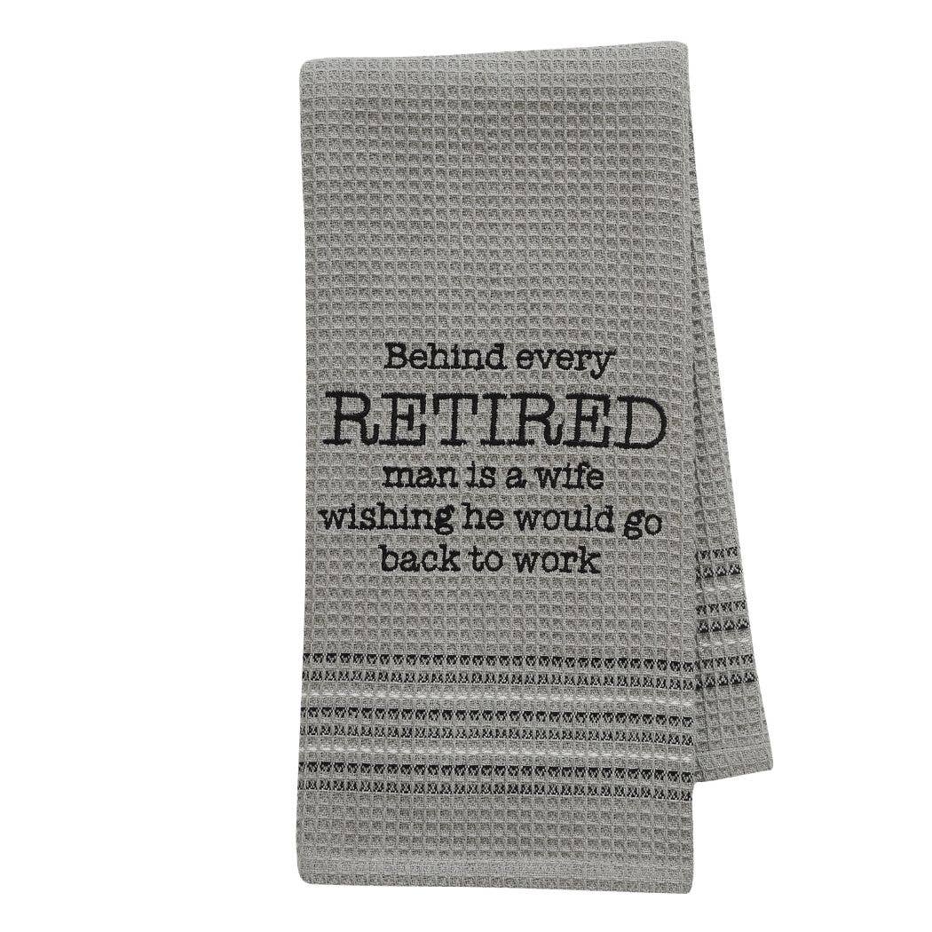 Go to Work Waffle-Weave Dishtowel - Coco and lulu boutique