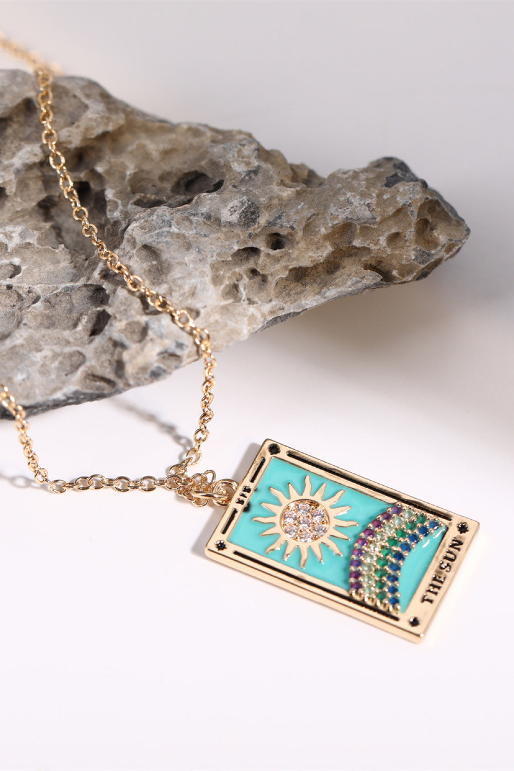 Tarot Card Pendant Stainless Steel Necklace - Coco and lulu boutique