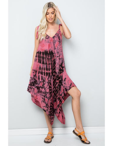 Bohemian Tie Dye Jumpsuit - Coco and lulu boutique
