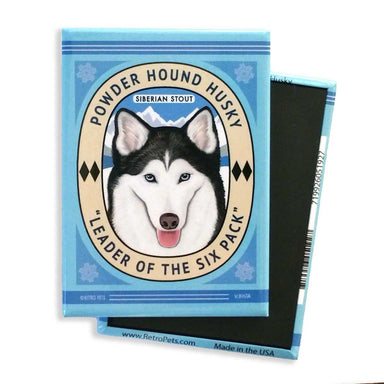 Proudn Husky Retro Pet Magnet - Coco and lulu boutique