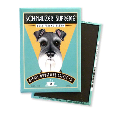 Schnauzer Retro Pet Dog Magnet - Coco and lulu boutique