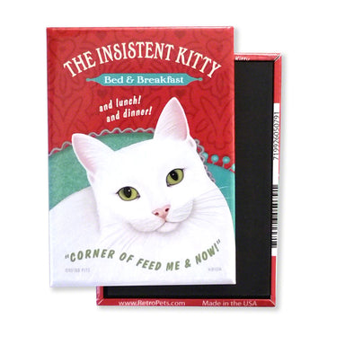 The Insistent Kitty Retro Pet Cat Magnet - Coco and lulu boutique