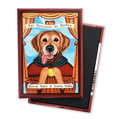 Saint Golden Retriever Retro Pet Dog Magnet - Coco and lulu boutique