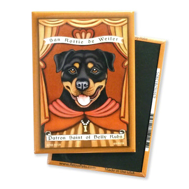 Rottweiler Retro Pet Dog Magnet - Coco and lulu boutique