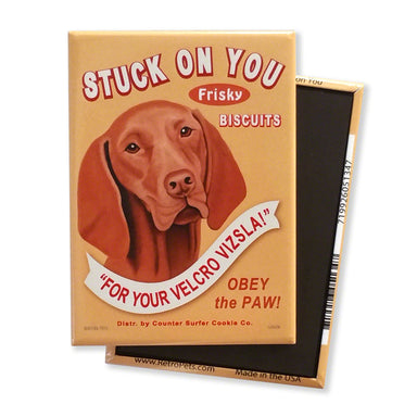 Stuck on You Vizsla Retro Pet Dog Magnet - Coco and lulu boutique