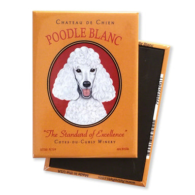Standard Poodle Retro Pet Dog Magnet - Coco and lulu boutique