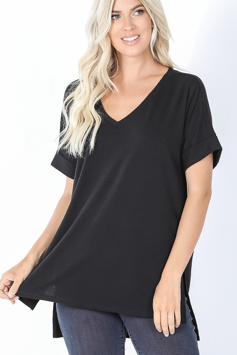 Susan V- Neck Women's Comfort Top - Coco and lulu boutique