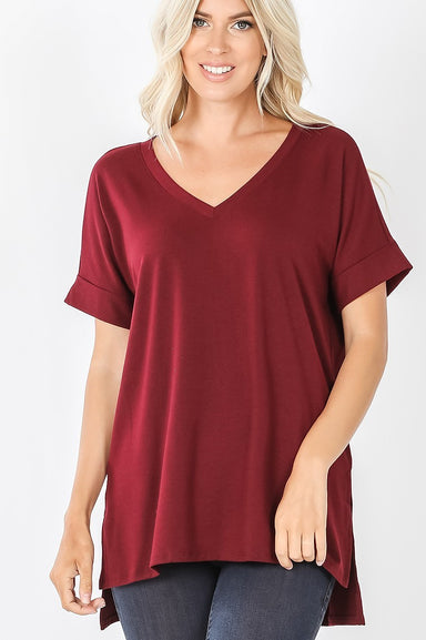 Susan V- Neck Women's Comfort Top - Coco and lulu boutique