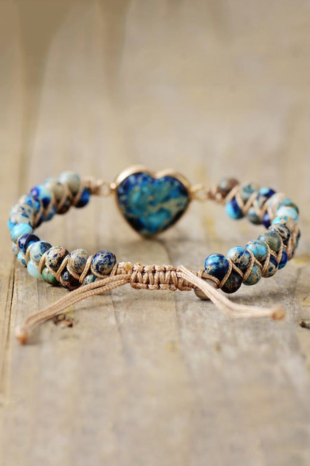 Soul Handmade Heart Shape Natural Stone Bracelet - Coco and lulu boutique