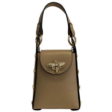 Modarno mini bag in genuine leather dollar with bee-shaped l - Coco and lulu boutique