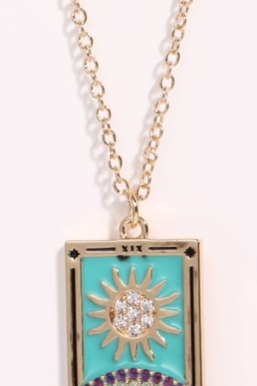 Tarot Card Pendant Stainless Steel Necklace - Coco and lulu boutique