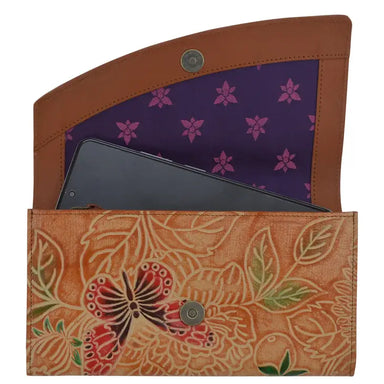 Butterfly Hand Painted Wallet - Coco and lulu boutique