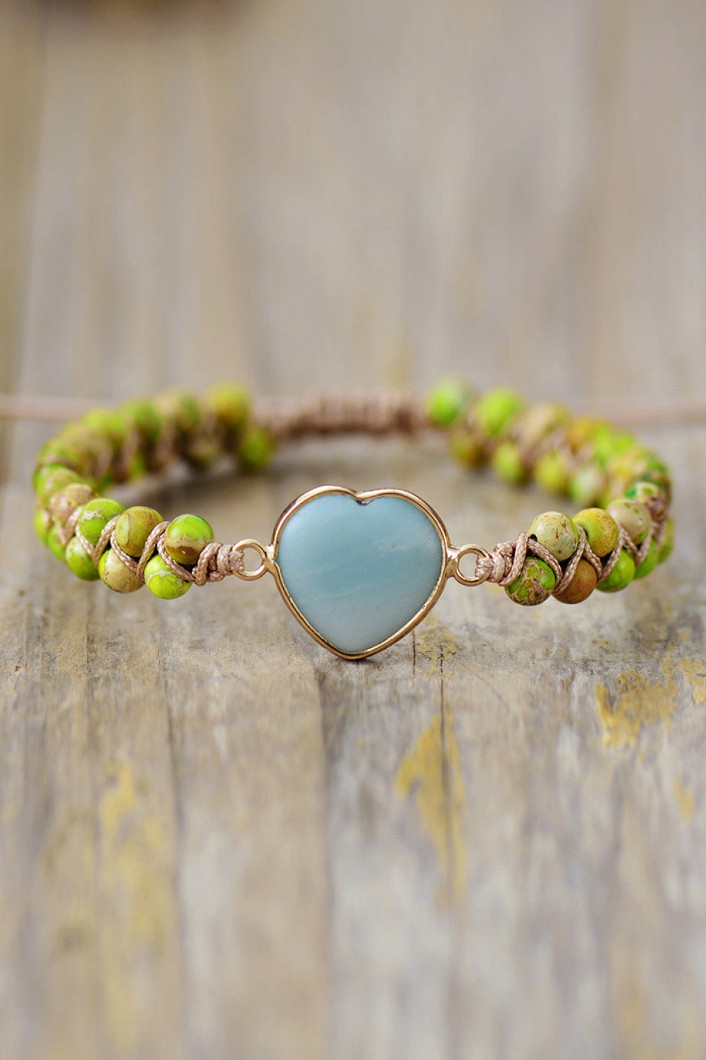 Soul 2 Handmade Heart Shape Natural Stone Bracelet - Coco and lulu boutique