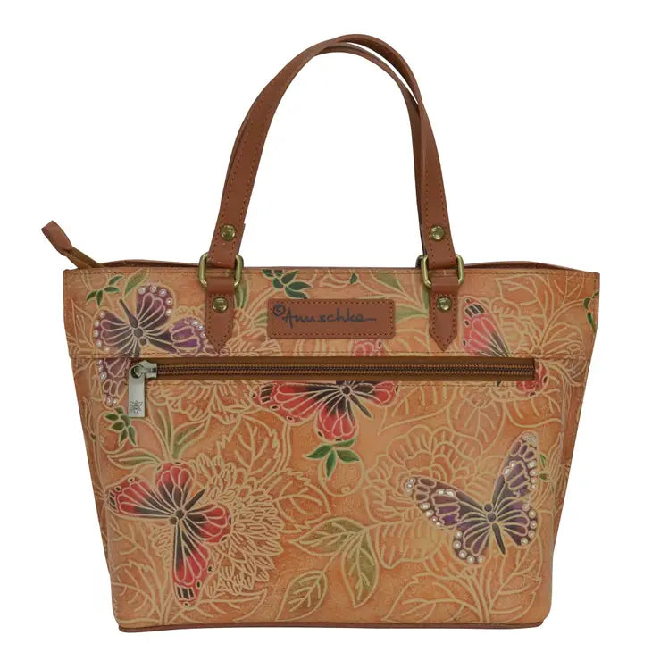Butterfly Hand Painted Medium Tote - Coco and lulu boutique