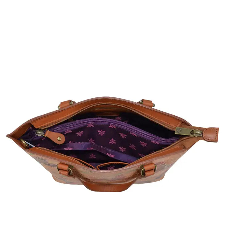 Butterfly Hand Painted Medium Tote - Coco and lulu boutique