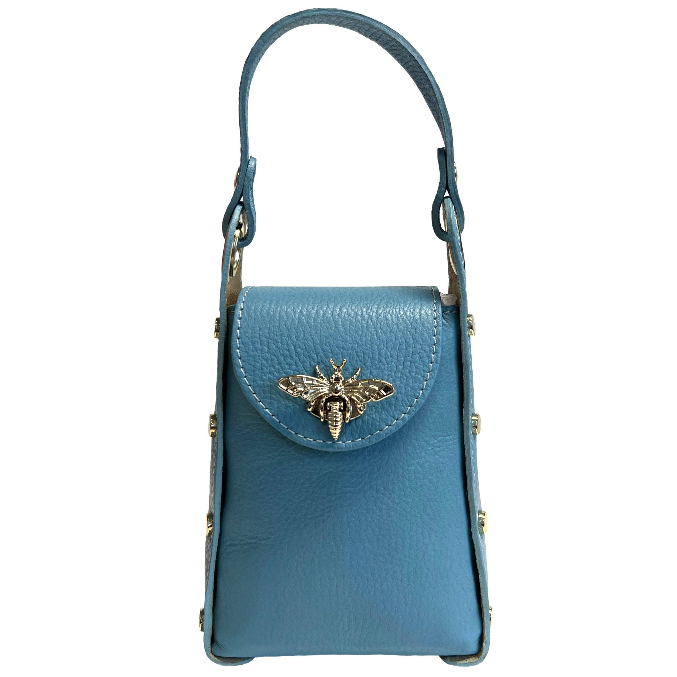 Modarno mini bag in genuine leather dollar with bee-shaped l - Coco and lulu boutique
