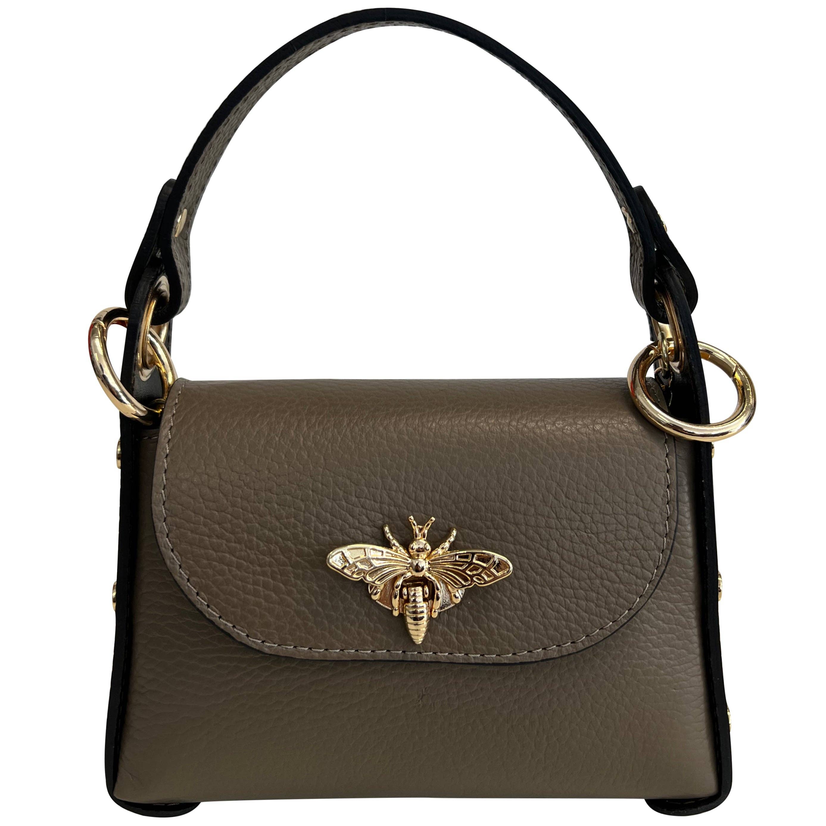 Modarno mini borsa in Vera pelle dollaro con chiusura a mosc - Coco and lulu boutique