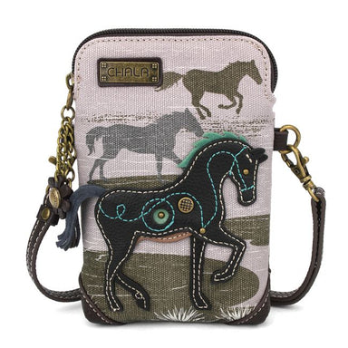 Safari Canvas Horse Cellphone Bag - Coco and lulu boutique