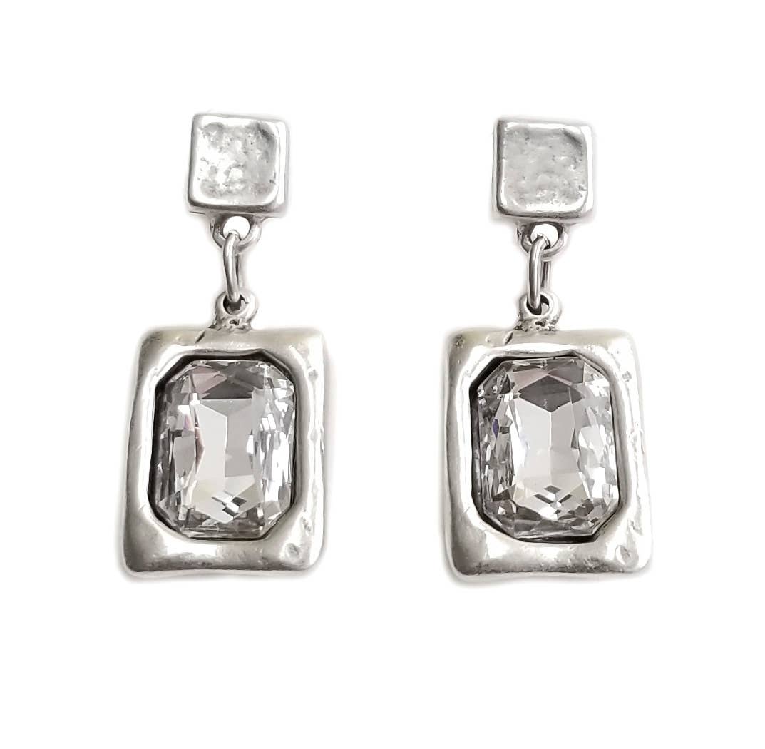 Demi Handmade Pewter Earring - Coco and lulu boutique