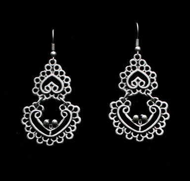 Handmade Pewter Bohemian Earrings - Coco and lulu boutique