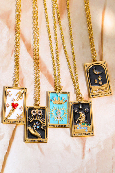Tarot Card Pendant Stainless Steel Necklace - Coco and lulu boutique