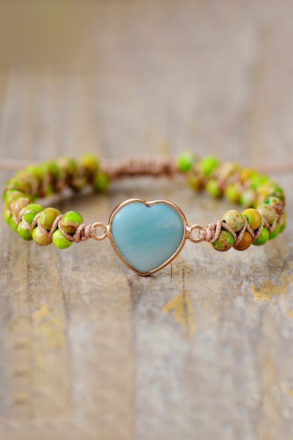 Soul 2 Handmade Heart Shape Natural Stone Bracelet - Coco and lulu boutique