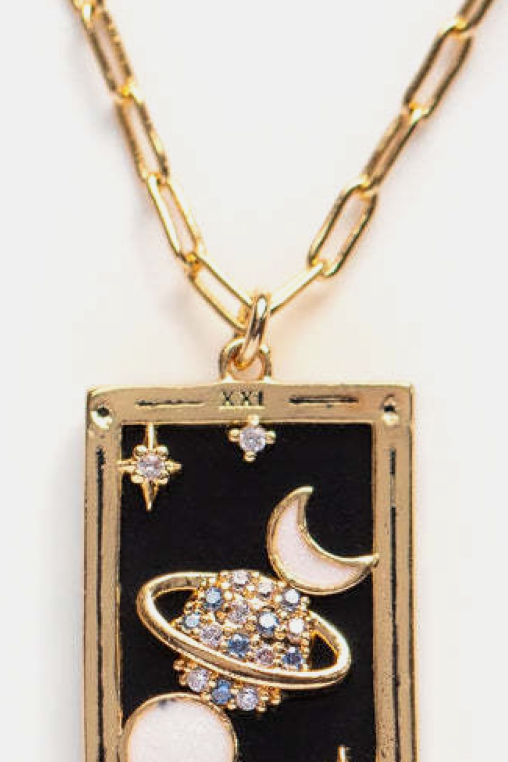 Tarot Card Pendant Stainless Steel Necklace - Coco and lulu boutique