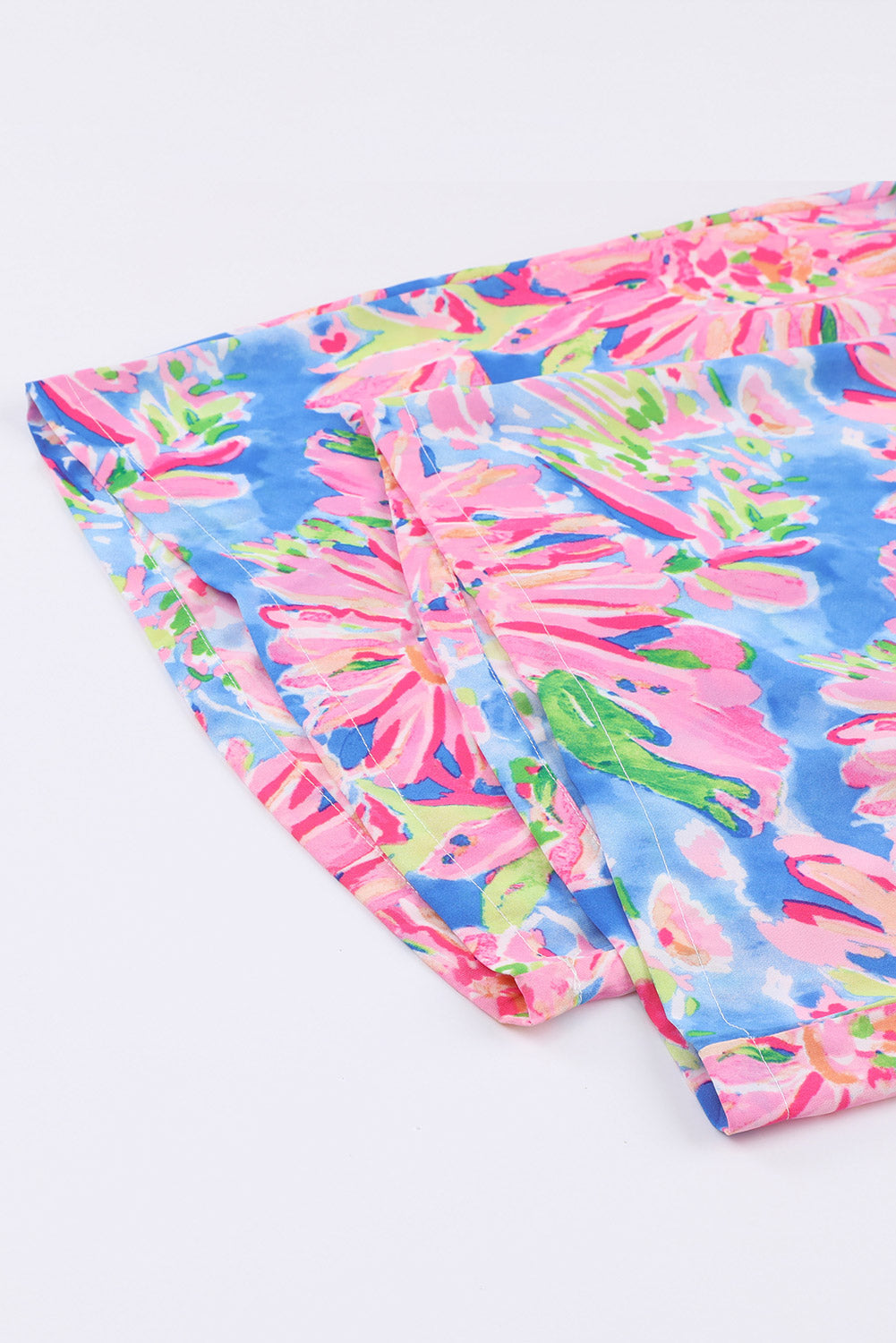 Scarlett Floral Smocked Square Neck Jumpsuit with Pockets - Coco and lulu boutique