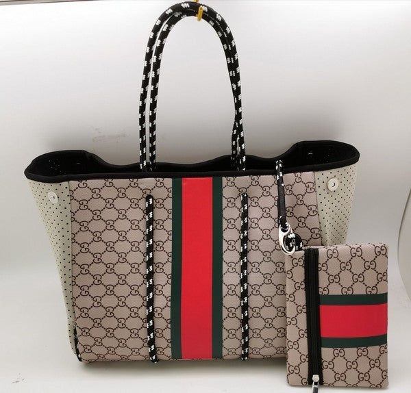 Summertime Neoprene Tote Bags - Coco and lulu boutique