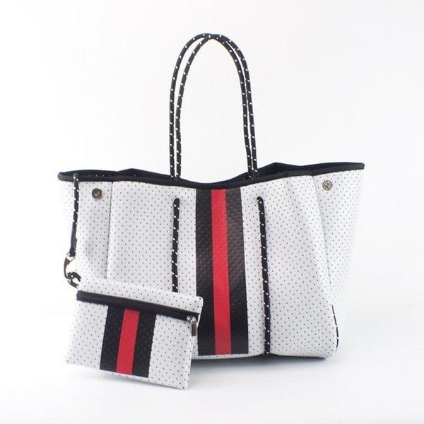Summertime Neoprene Tote Bags - Coco and lulu boutique