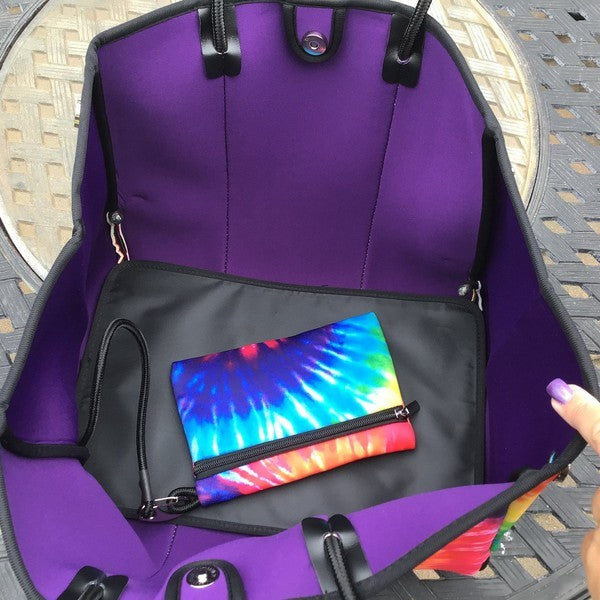 Summertime Neoprene Tote Bags - Coco and lulu boutique