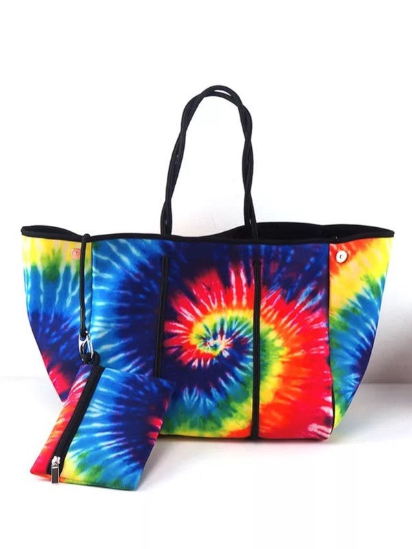 Summertime Neoprene Tote Bags - Coco and lulu boutique