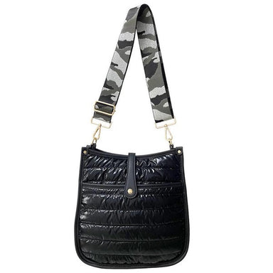 Modern Vintage Black Puffer Bag - Coco and lulu boutique