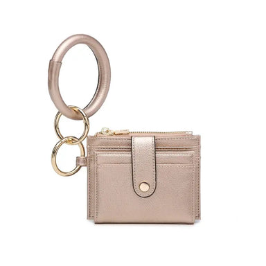 Sammie Rose Gold Mini Snap Wallet w/ Ring - Coco and lulu boutique