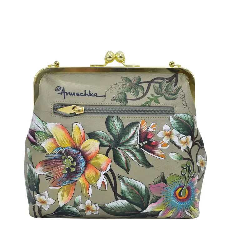 Hand Painted Vintage Inspired Dragonfly Satchel - Coco and lulu boutique