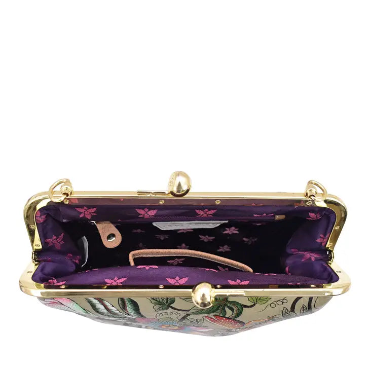 Hand Painted Vintage Inspired Dragonfly Satchel - Coco and lulu boutique