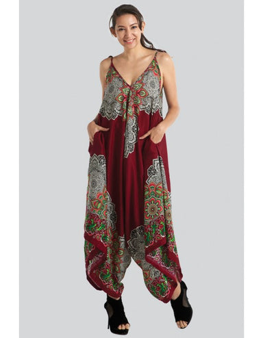 Coachella Bohemian Harem Jumpsuit - Coco and lulu boutique