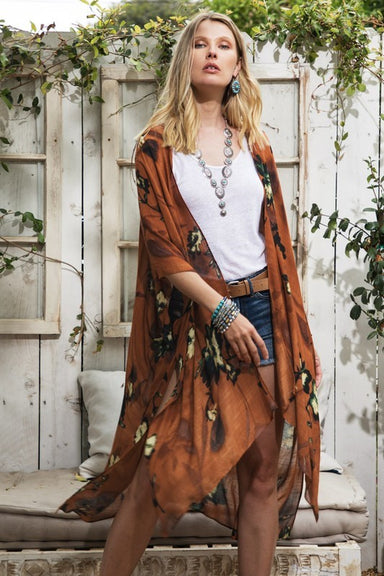Secret Garden Floral Kimono - Coco and lulu boutique
