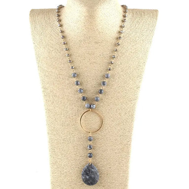 Teardrop Halo Necklace - Coco and lulu boutique