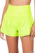 GYM DAY WINDBREAKER SMOCKED WAISTBAND RUNNING SHORTS - Coco and lulu boutique 