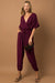 Danielle Dolman Sleeve Surplice Jumpsuit - Coco and lulu boutique 