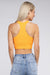 Free Spirit Ribbed Cropped Racerback Tank Top - Coco and lulu boutique 