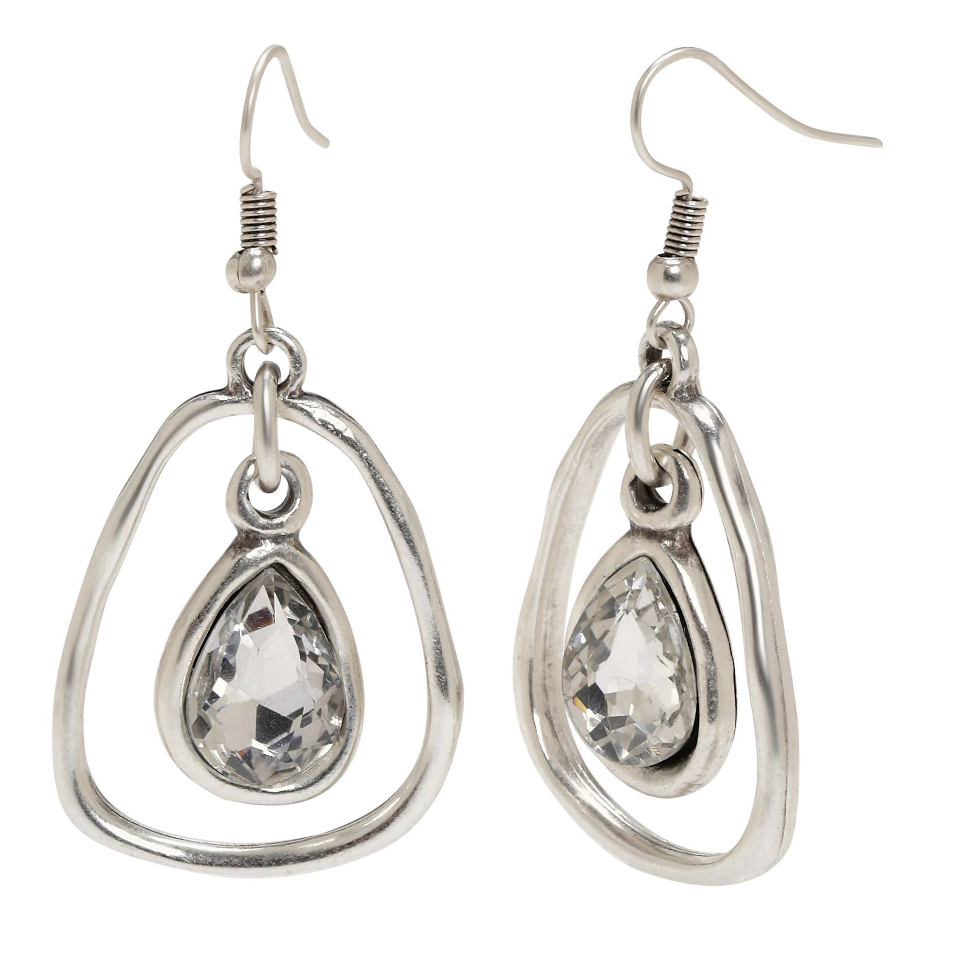 Handmade Pewter Earrings - NE1543 - Coco and lulu boutique 