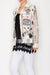 Faux Suede Mesh Trimmed Detailed Jacket - 4820BG RNR: RNR / L - Coco and lulu boutique 