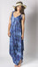 Namibia Blue Purple Geo Batik Summer Gypsy Jumpsuit No Pocket, Womens Harem Jumpsuit - Coco and lulu boutique 