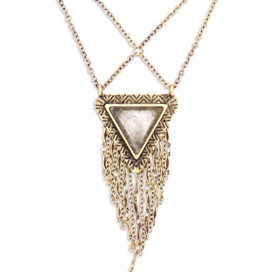 Days To Come Necklace | Gold/ Quartz - Coco and lulu boutique 