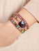 Triple Layer Amethyst Wrap Bracelet - Coco and lulu boutique 